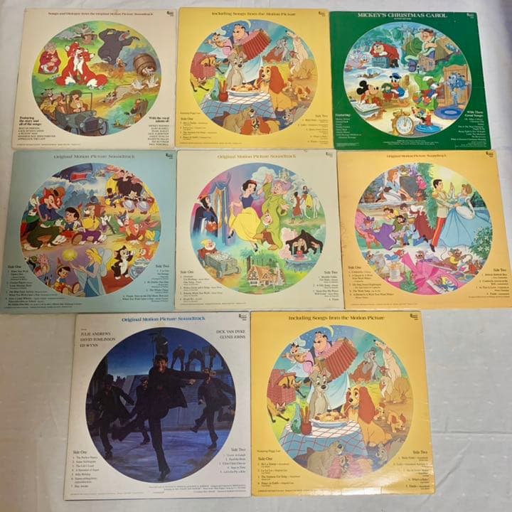 ☆超レア☆ 8枚セット 80年代 USA ディズニー ピクチャーレコード LP
