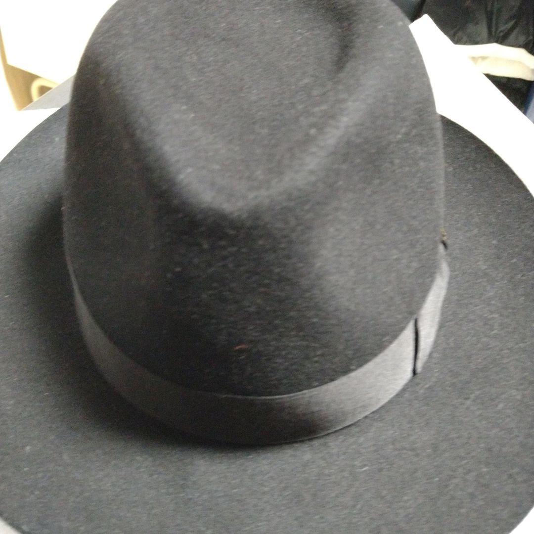 ライムになりますBorsalino ウール ハット 黒