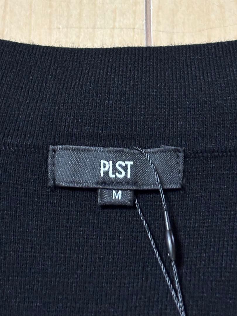 美品 PLST レーヨンブレンド テーラードニットベスト 金ボタン M