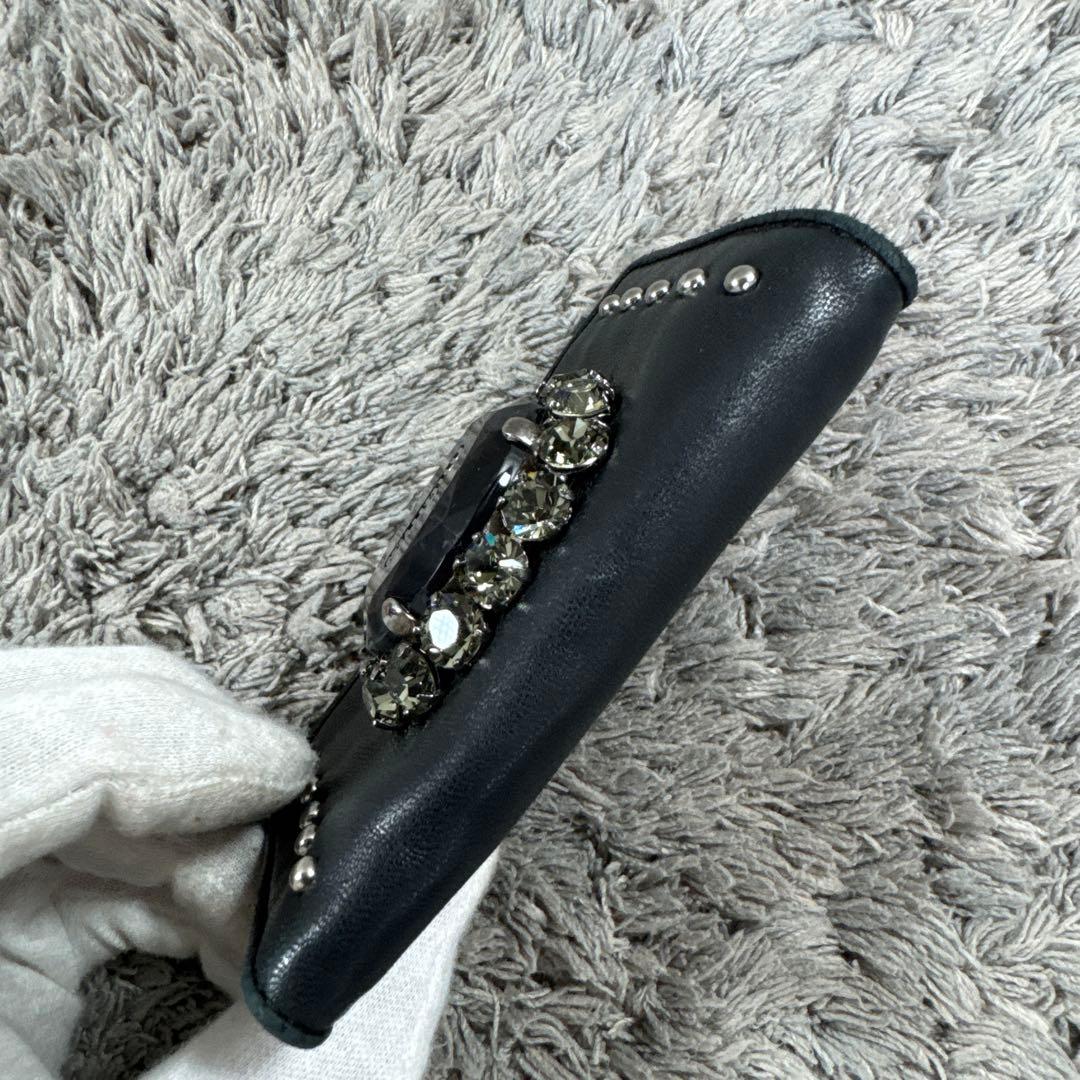 MIU MIU ミュウミュウ ビジュー スタッズ 6連 キーケース