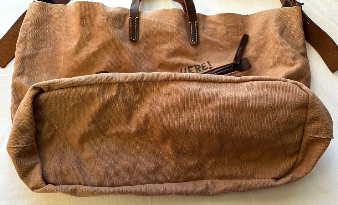ブラウンダックトートバッグswell vintage