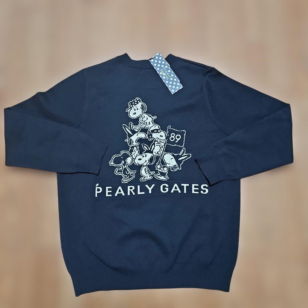 スヌーピー　PEARLY GATES ネイビー セーター 新品タグ付き
