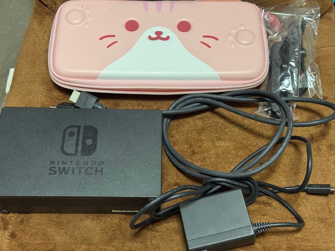 ①Nintendo Switch 本体 ②メモリ128G ③ケース ④箱.付属品