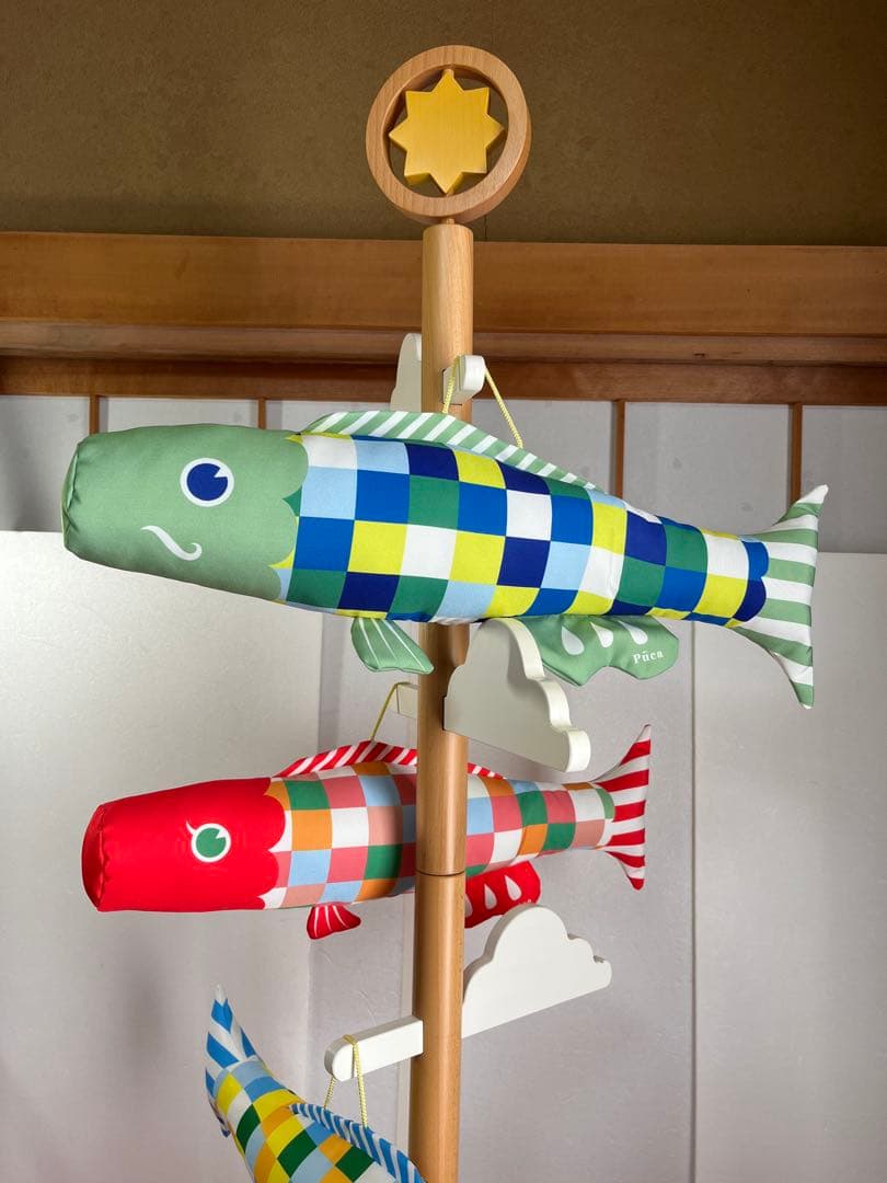 カラフル鯉のぼり飾り　プーカA