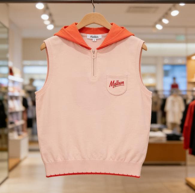 Malbon レディース 無袖ポロシャツ ニットトップス通気快適ゴルフ女子人気⭐