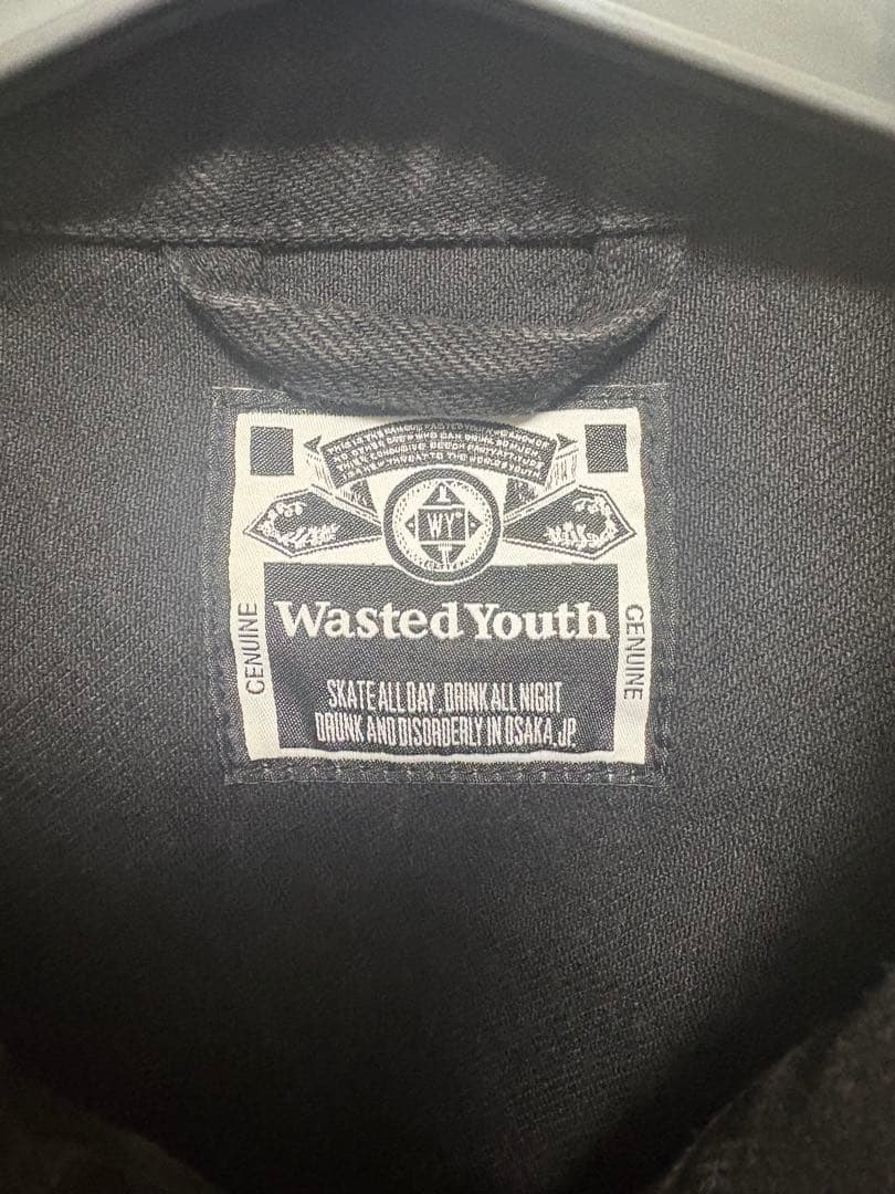 ジャケット・アウター Wasted Youth BLACK DENIM JACKET