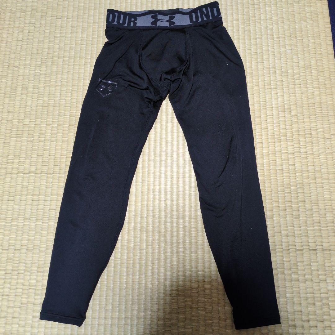 【中古美品✨】UA ブラック 長袖 アンダーシャツ+ロングタイツ ＆ ティゴラ