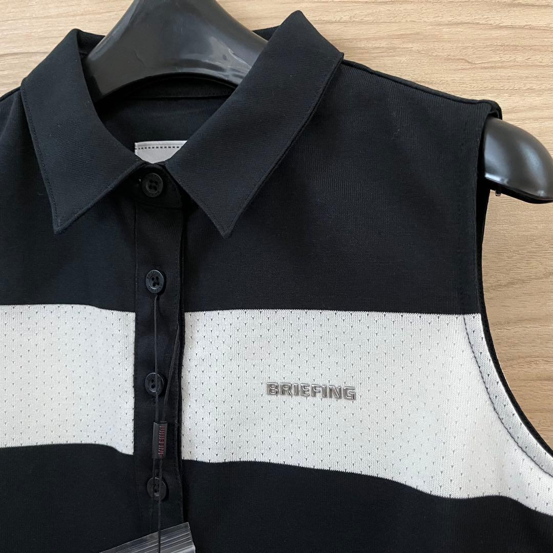 新品＆美品★BRIEFING Sサイズ上下セット 夏ゴルフ シャツ＆スカート黒白