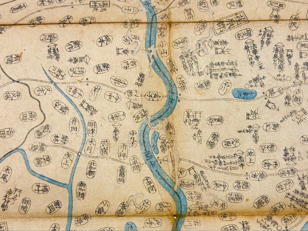 「東都近郊図」仲田惟善著 文政十三年刊 1舗|古地図 和本 江戸時代