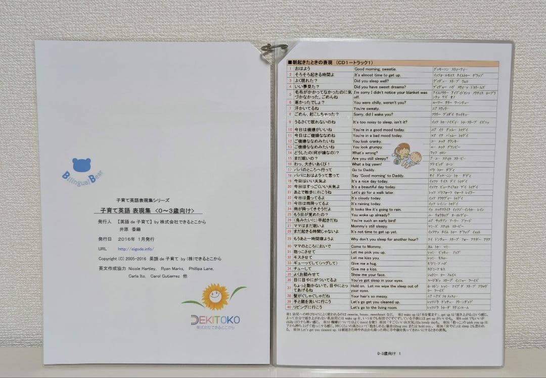 ⤵️値下げ⤵️【美品】0歳から中1まで活用できる英会話教材（CD＆会話集リスト）
