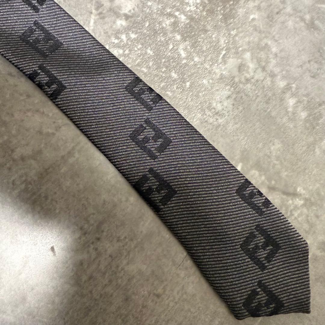 【✨美品✨】FENDI フェンディ ネクタイ ズッカ FF柄 ダークグレー 希少