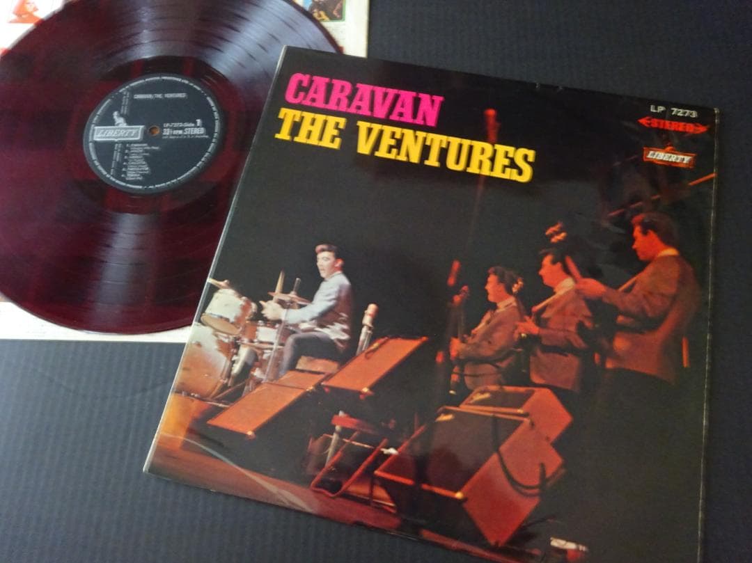 ヴェンチャーズ（THE VENTURES）ＬＰ８枚　★ペラジャケ・赤盤／東芝音工