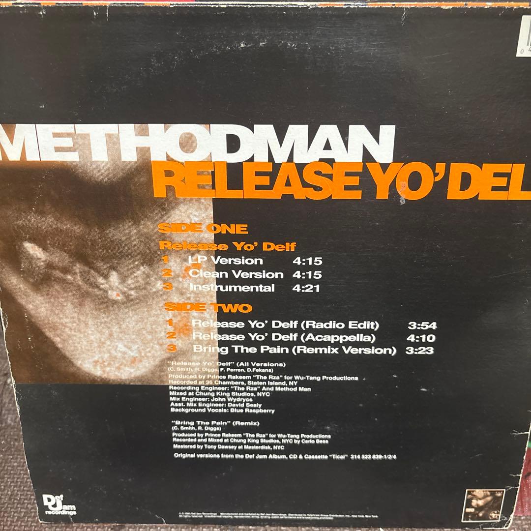 METHOD MAN RELEASE YO'DELF 12インチシングル