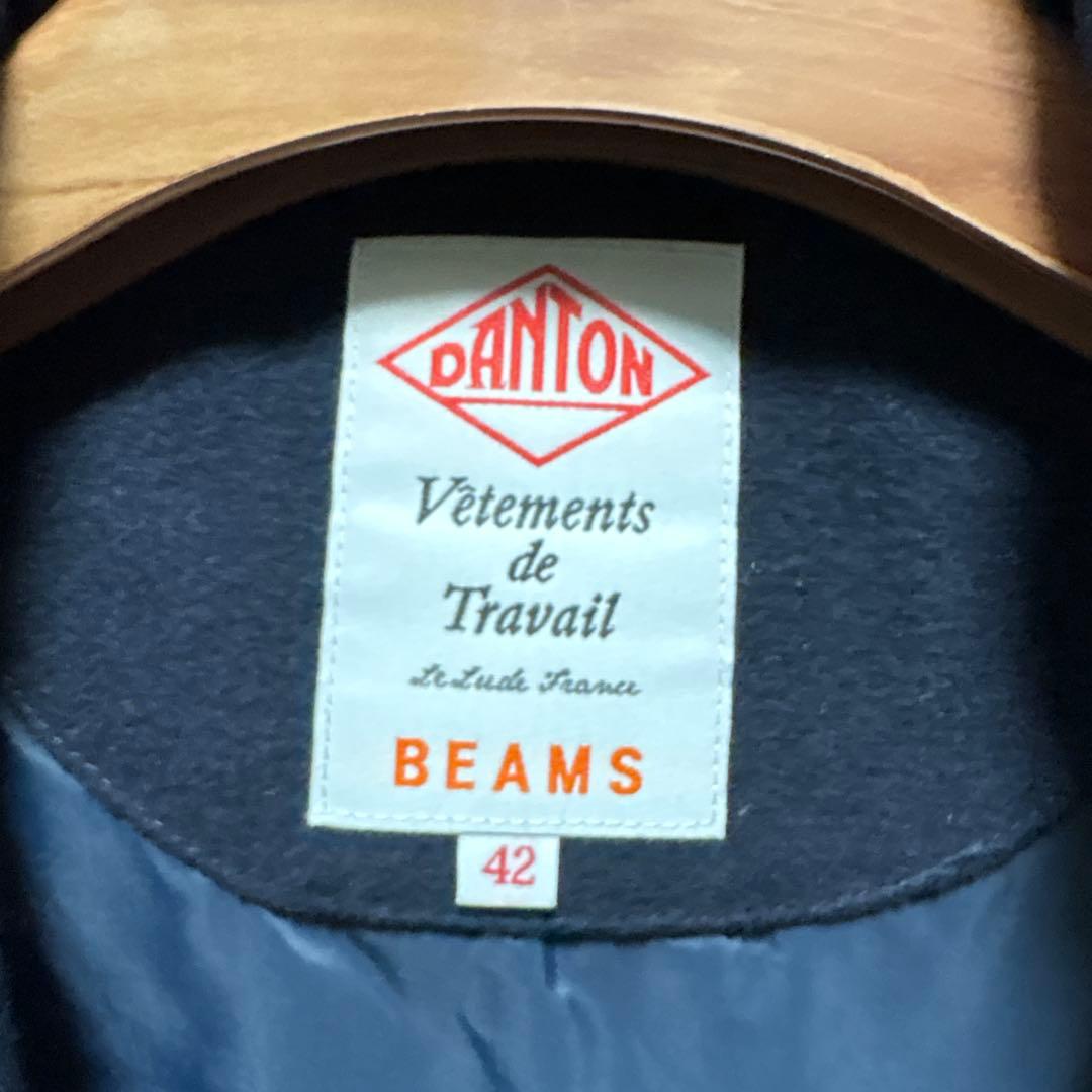 DANTON フード付きダウンベスト BEAMS別注　Lサイズ