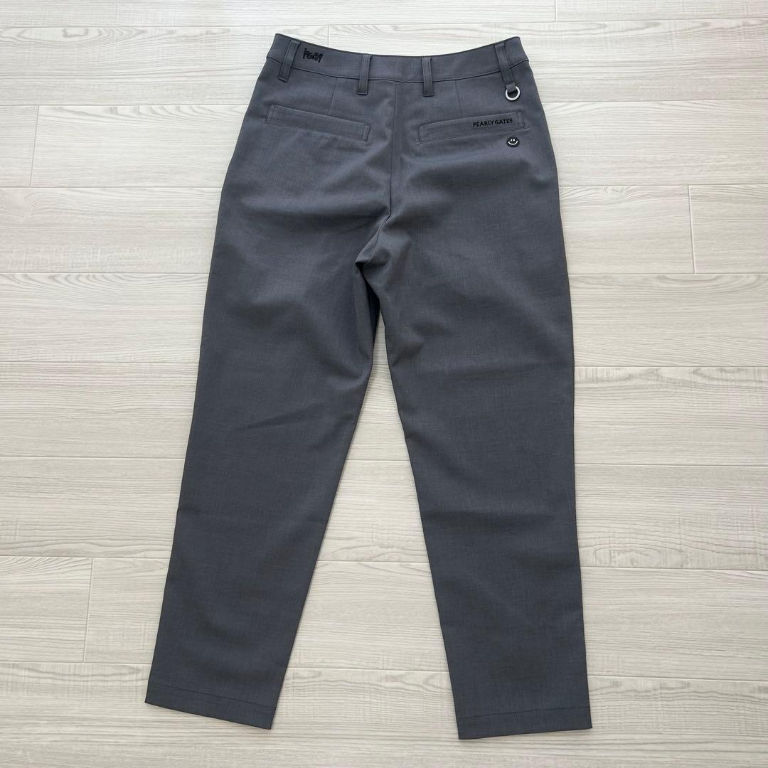 超美品　ほぼ新品　パーリーゲイツ　パンツ　ストレッチ　ニコちゃん　グレー　1
