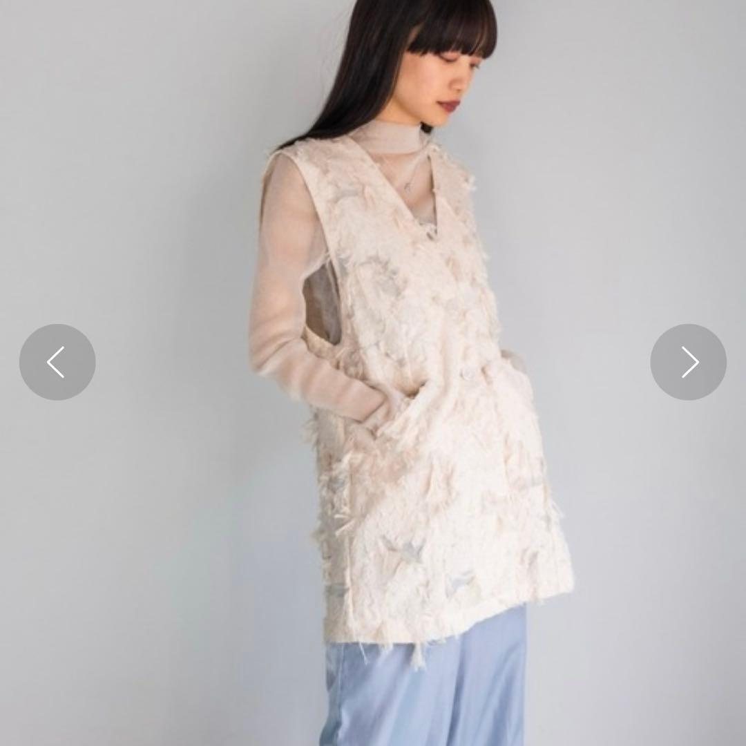 Sahara Cut Jacquard Vest/カットジャガードベスト