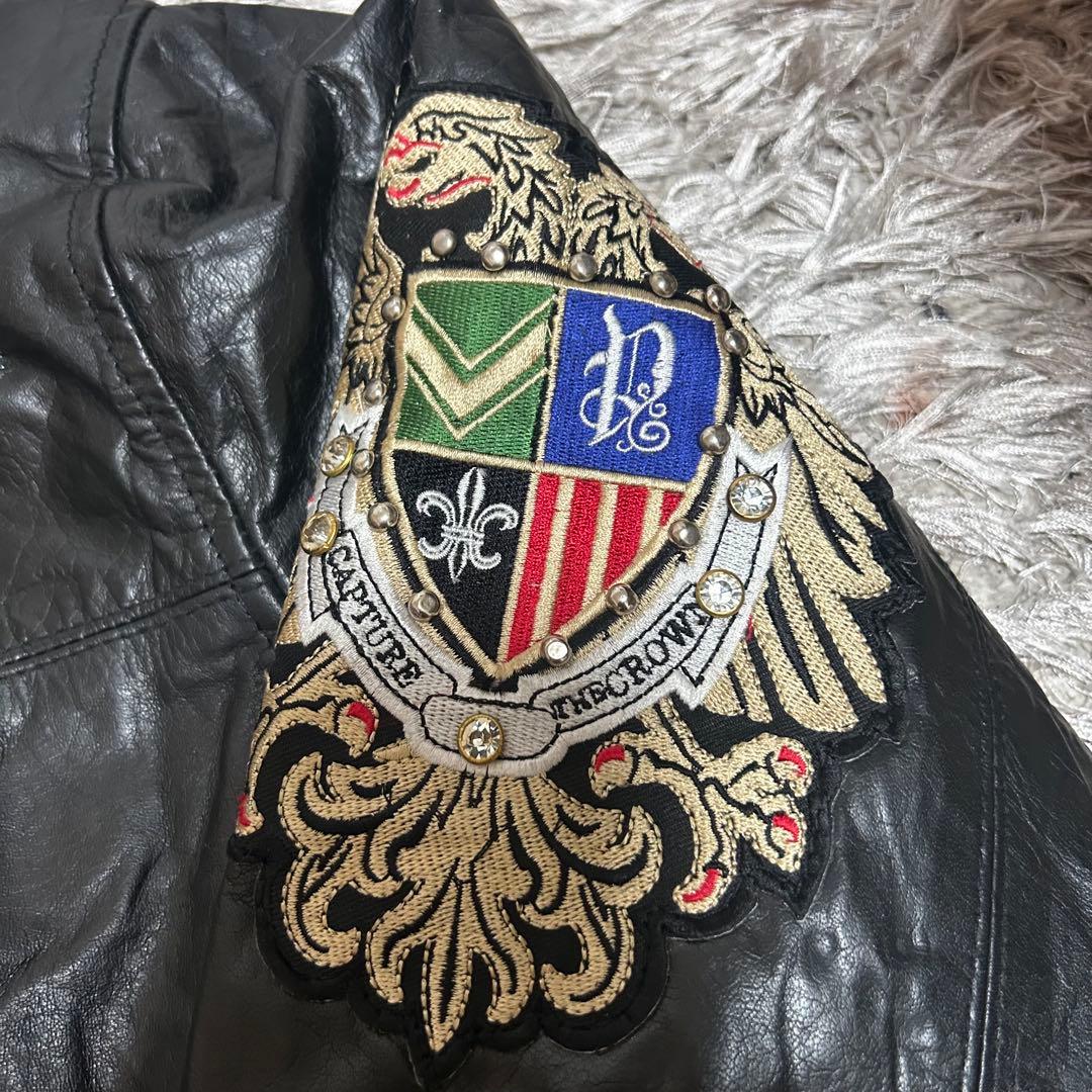 ば*な様 PELLE PELLE ペレペレ レザージャケット 本革 ヒップホップ
