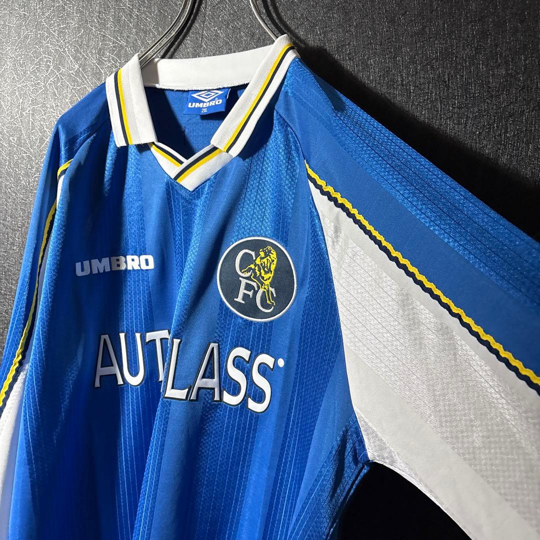 【★チェルシー】 古着 アンブロ サッカー レトロ ユニフォーム 2XL ★希少