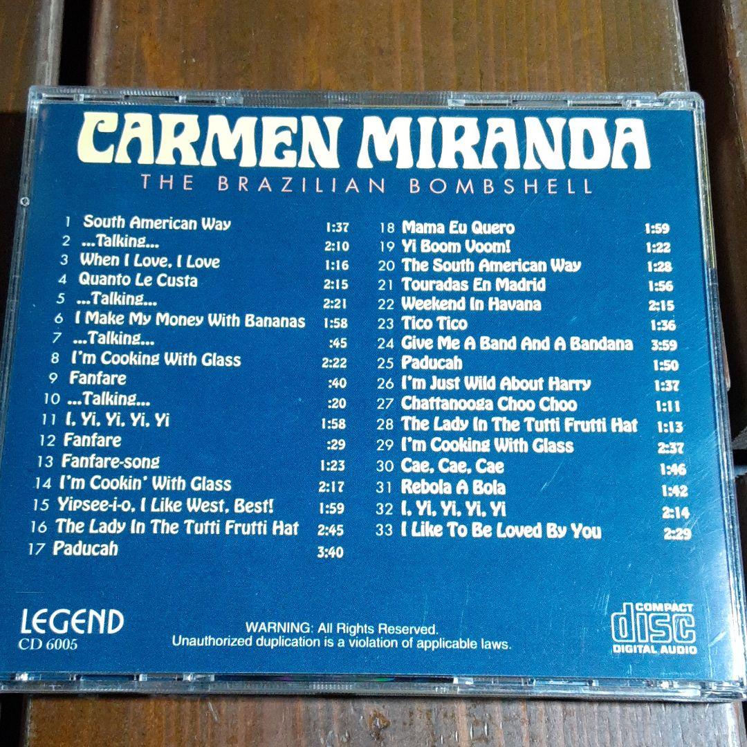洋楽 CARMEN MIRANDA THE BRAZILIAN BOMBSHELL