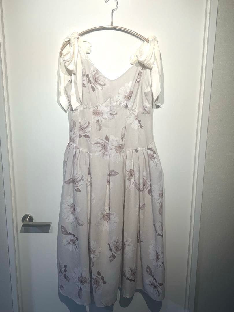 ワンピース Herlipto Sunflower-Printed Midi Dress XS