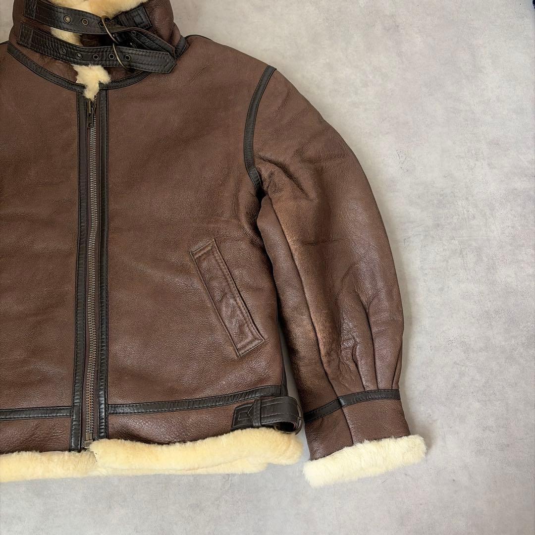 TERRA AUSTRALIS ✨B-3✨シアリング レザー ムートンジャケット