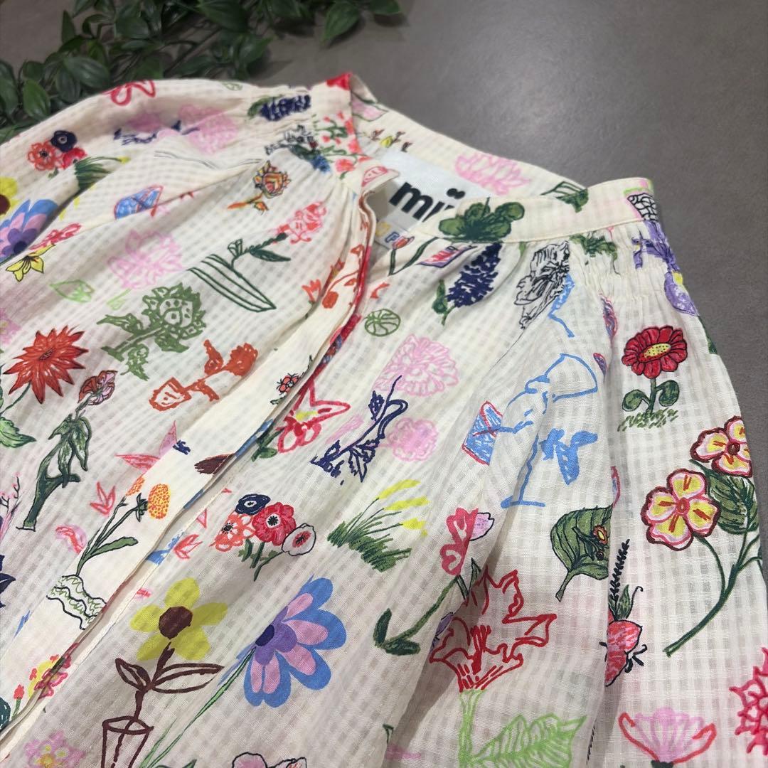 【美品】mii ミイ　ブラウス　シャツ　花柄