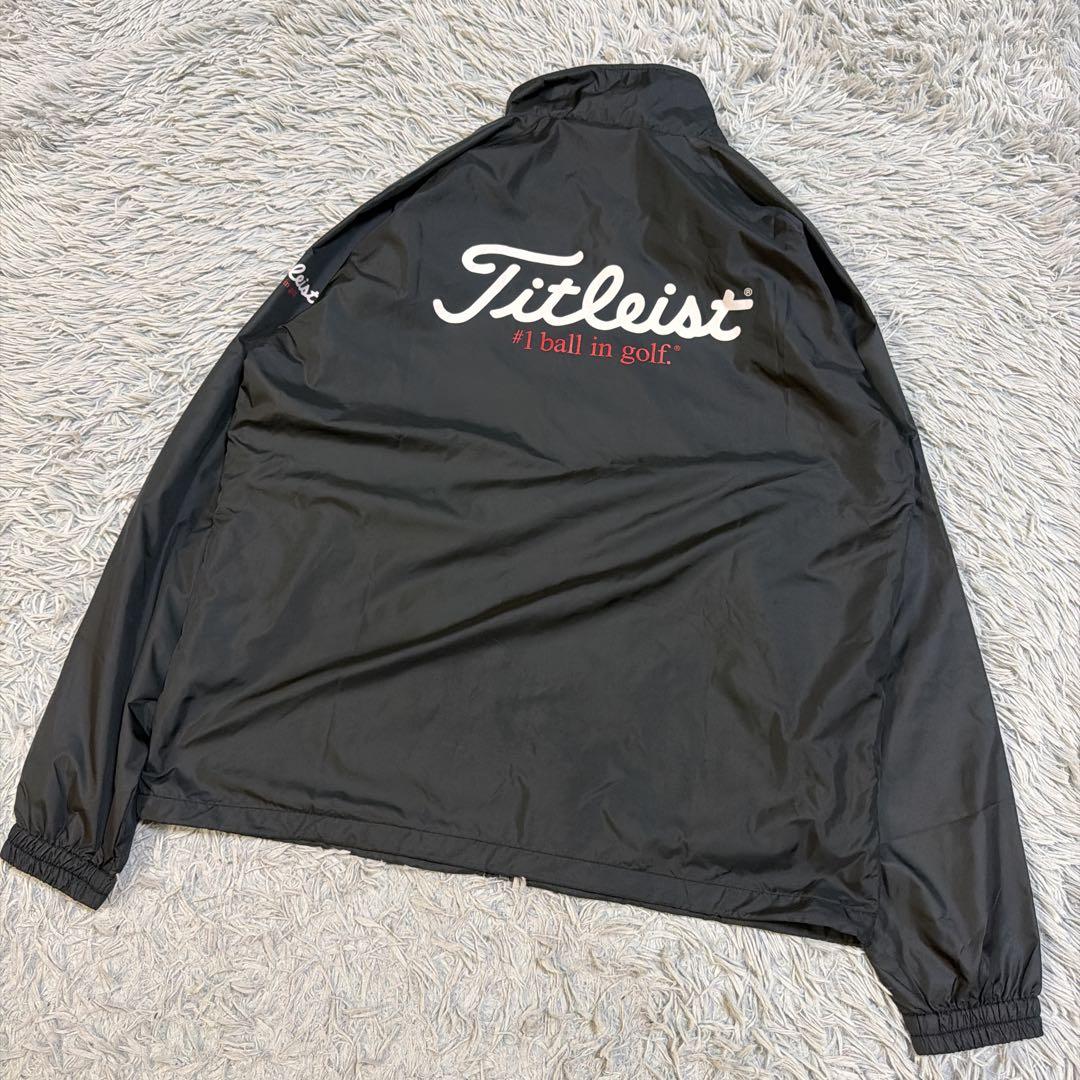 【美品】タイトリスト Titleist ゴルフウェア ナイロンジャケット 黒 M