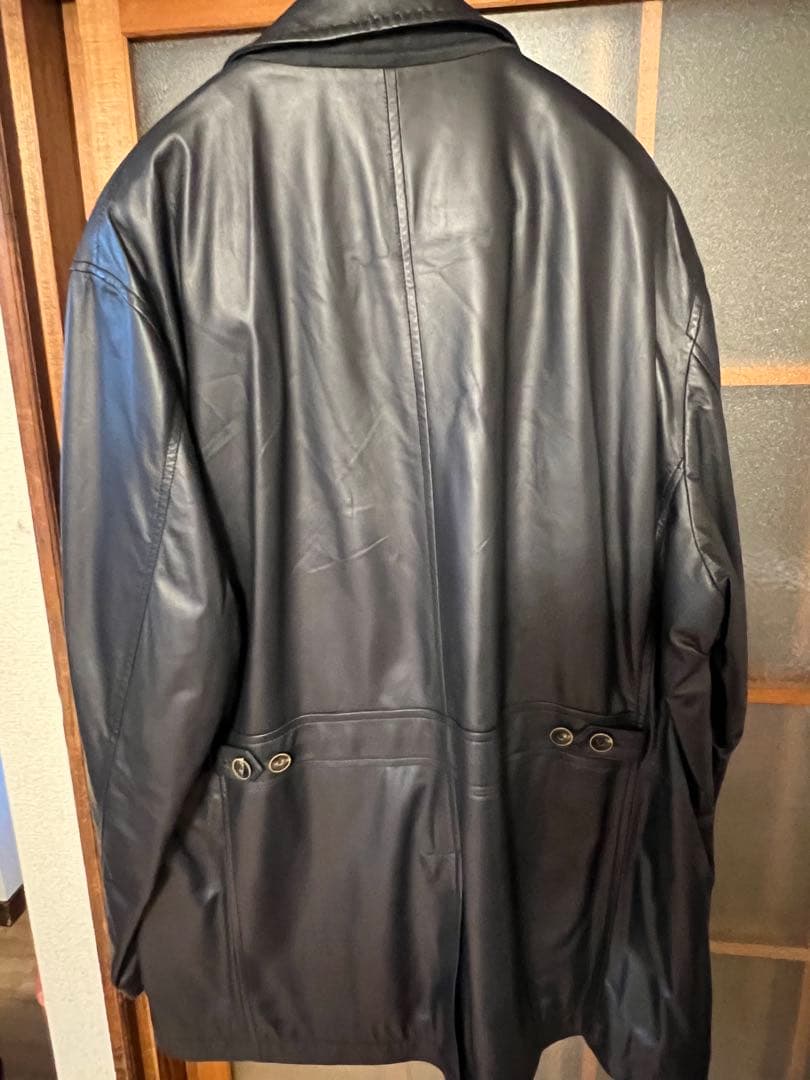 【極美品】レザージャケット ブラック　黒　JOSEPH ABBOUD 本革　羊革