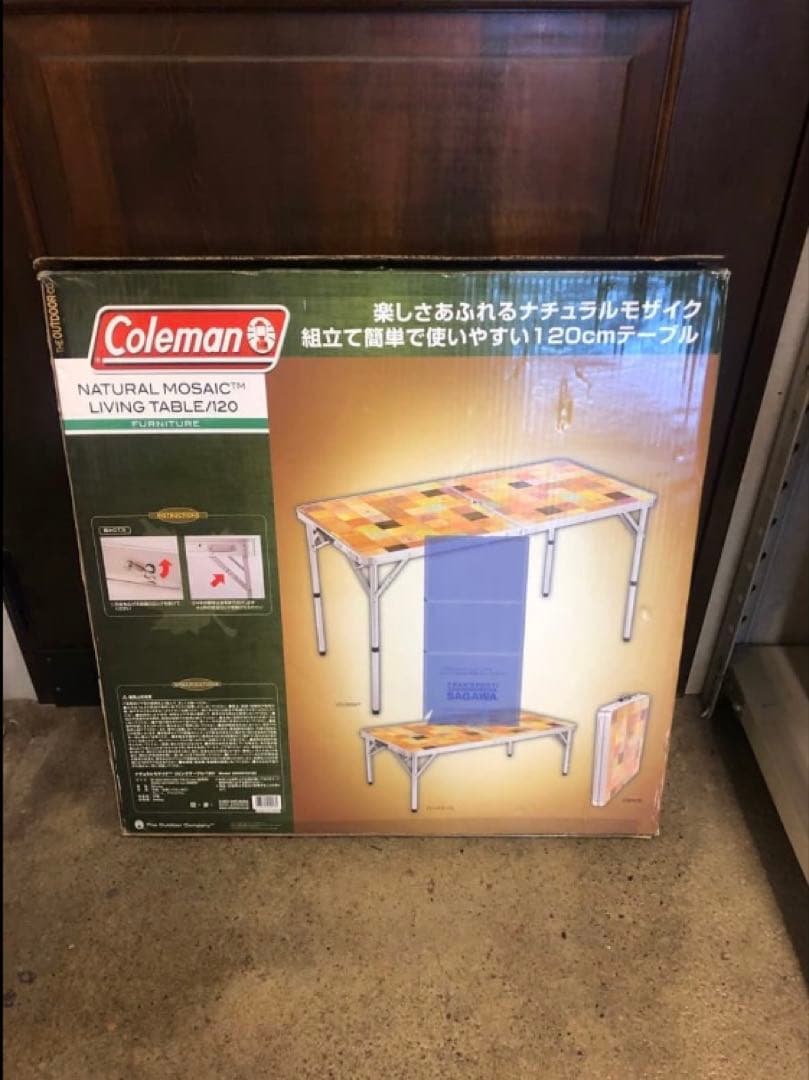コールマン　ナチュラルモザイクリビングテーブル　120
