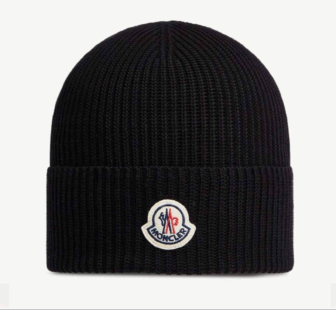 【MONCLER】モンクレールブラック ニット帽 BERRETTO