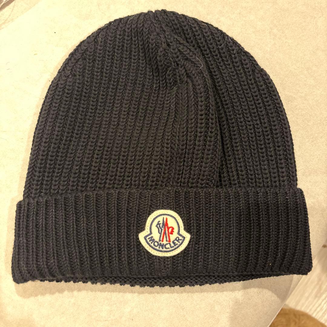 【MONCLER】モンクレールブラック ニット帽 BERRETTO