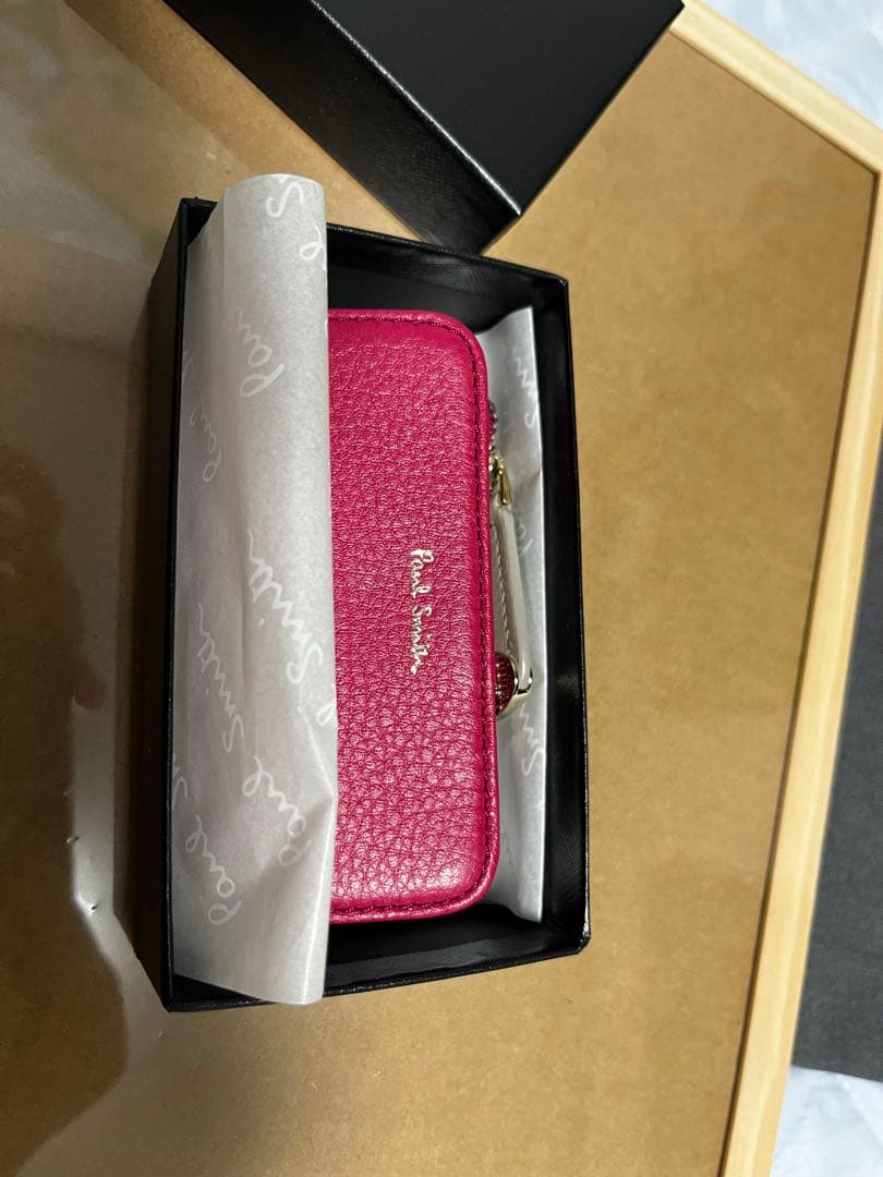 Paul Smith ピンク レザー キーケース