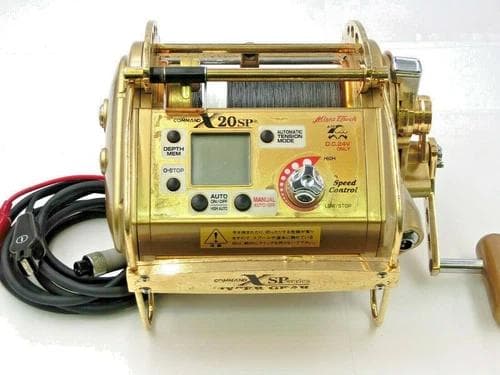 動作確認済 ミヤエポック コマンド X20SP 24V 電動リール 大型魚 釣具