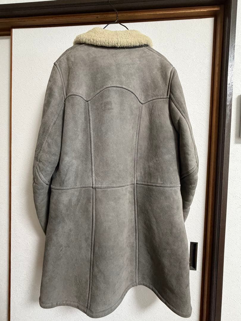 TJ様用→メンズ/グレー O`NED ムートンジャケットコート 羊革 フランス製