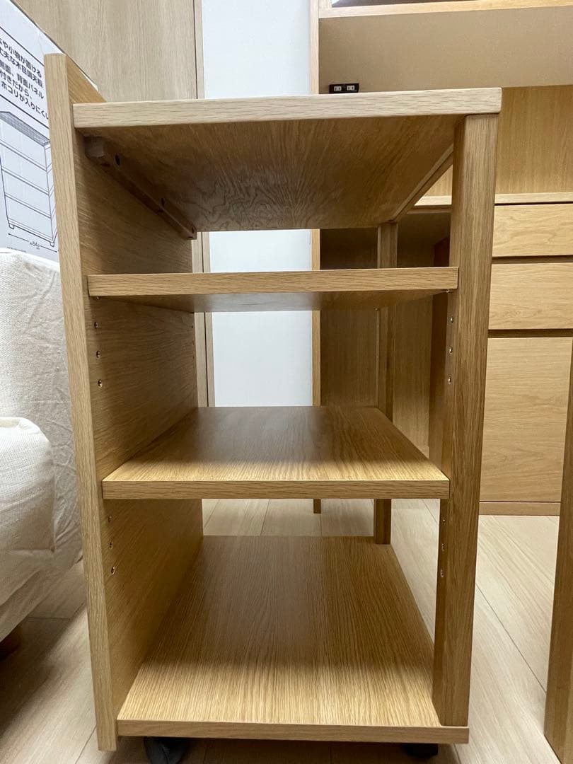 無印良品　食器棚　ワゴン