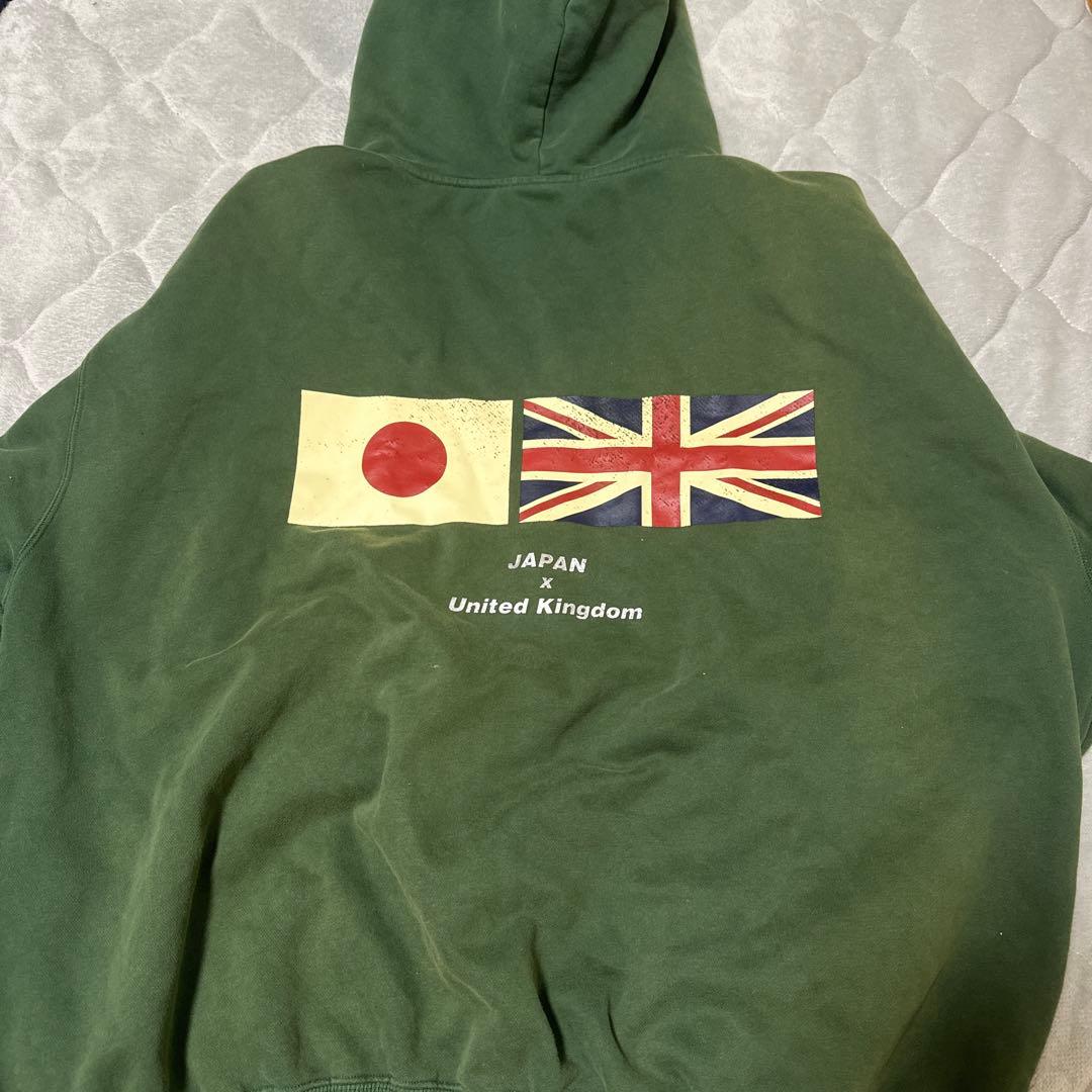 LYFT フーディー Mサイズ 日本・イギリス国旗