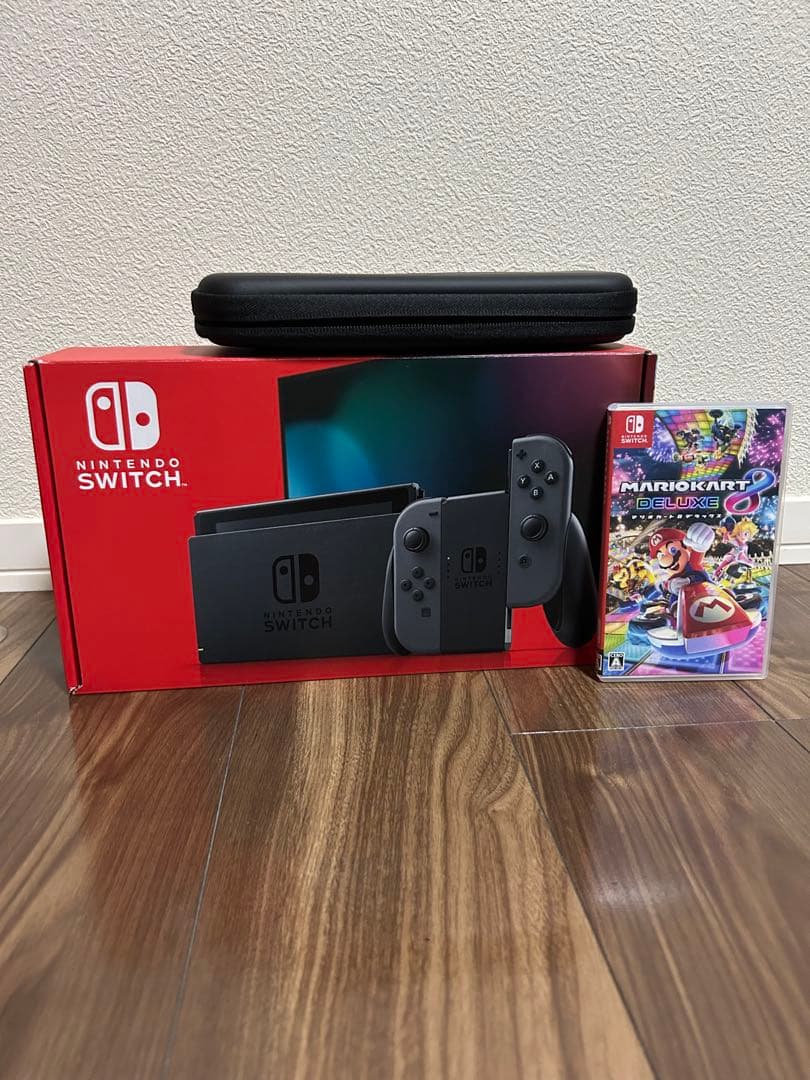 【セット売り】Nintendo Switch グレー 本体 マリオカート8