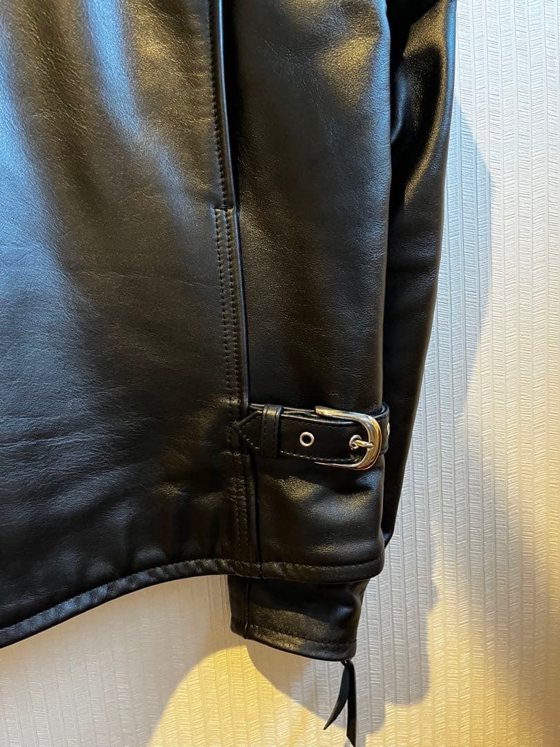 ⭐︎KADOYA 牛皮シングルライダースジャケット3LB(ワイド)used美品☆