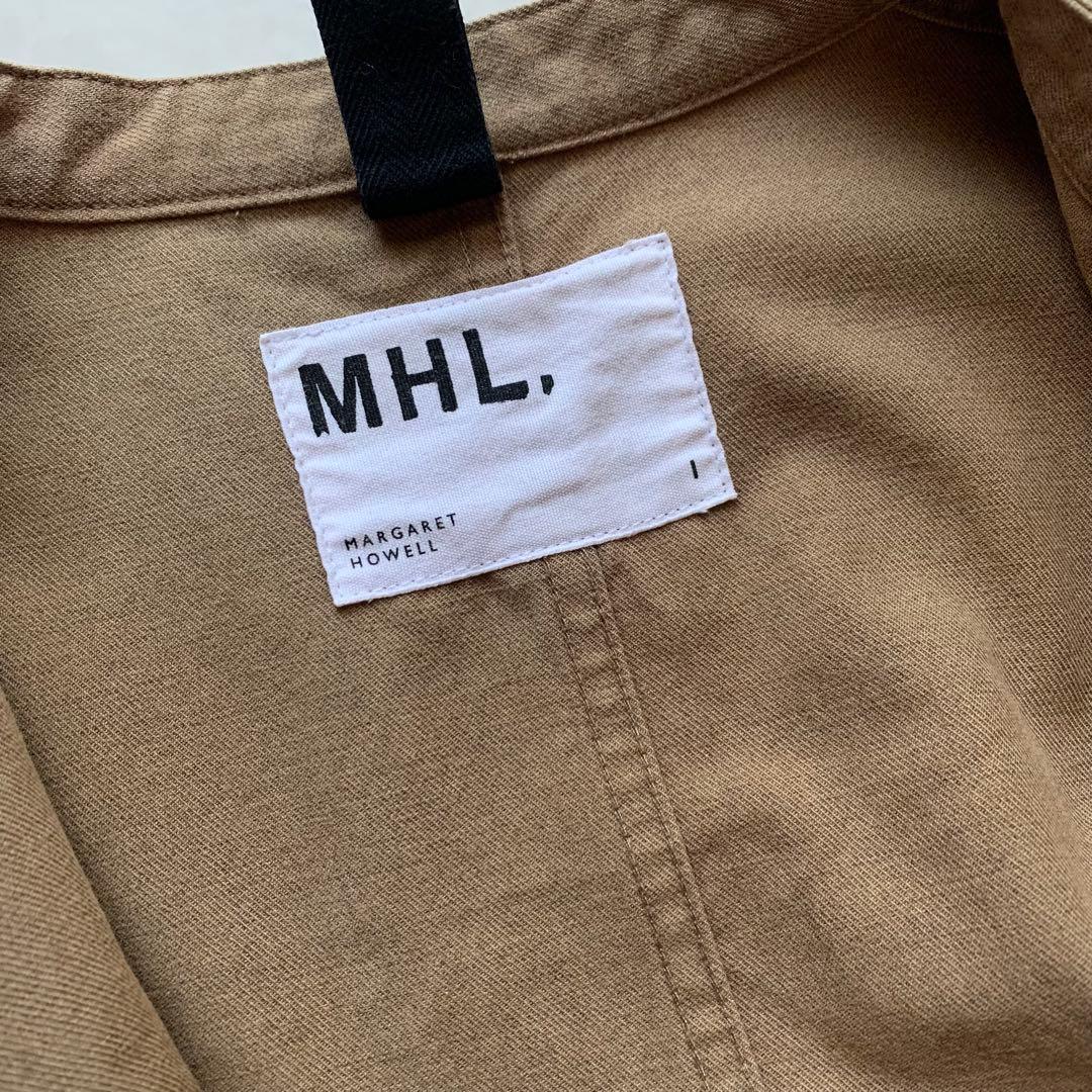 近年✨ MHL マーガレットハウエル コットンウール バンドカラー ワンピース