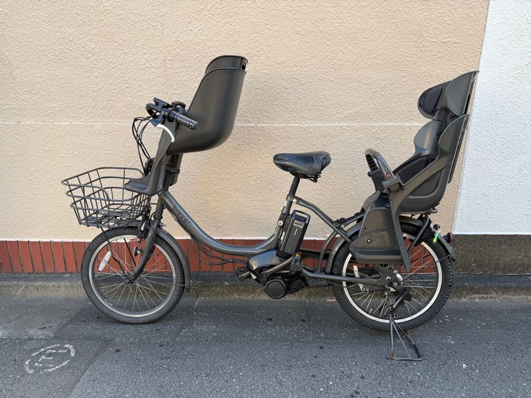 ★直接取引大歓迎★bikke2e 　電動自転車　３人乗り　ダークグレー