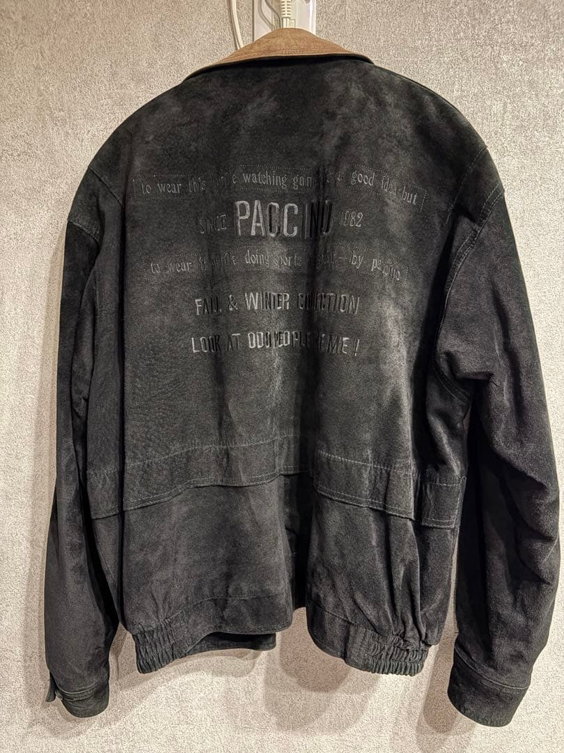 PACCINO スエードジャケット ブラック