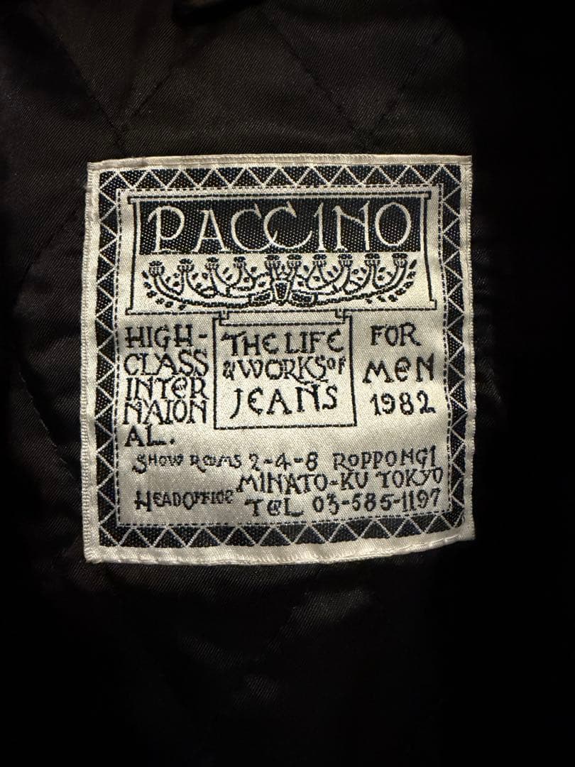 PACCINO スエードジャケット ブラック