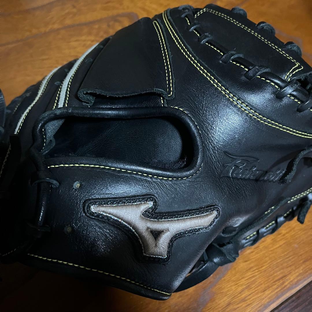 ミズノ 軟式 野球 グローブ キャッチャーミット 大人用 黒 167