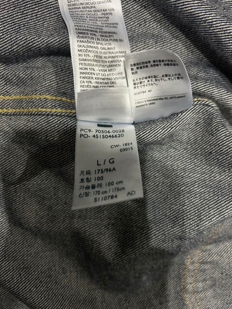 Levi's 506XX 1936 デニムジャケット サイズ42 ウォッシュ済み
