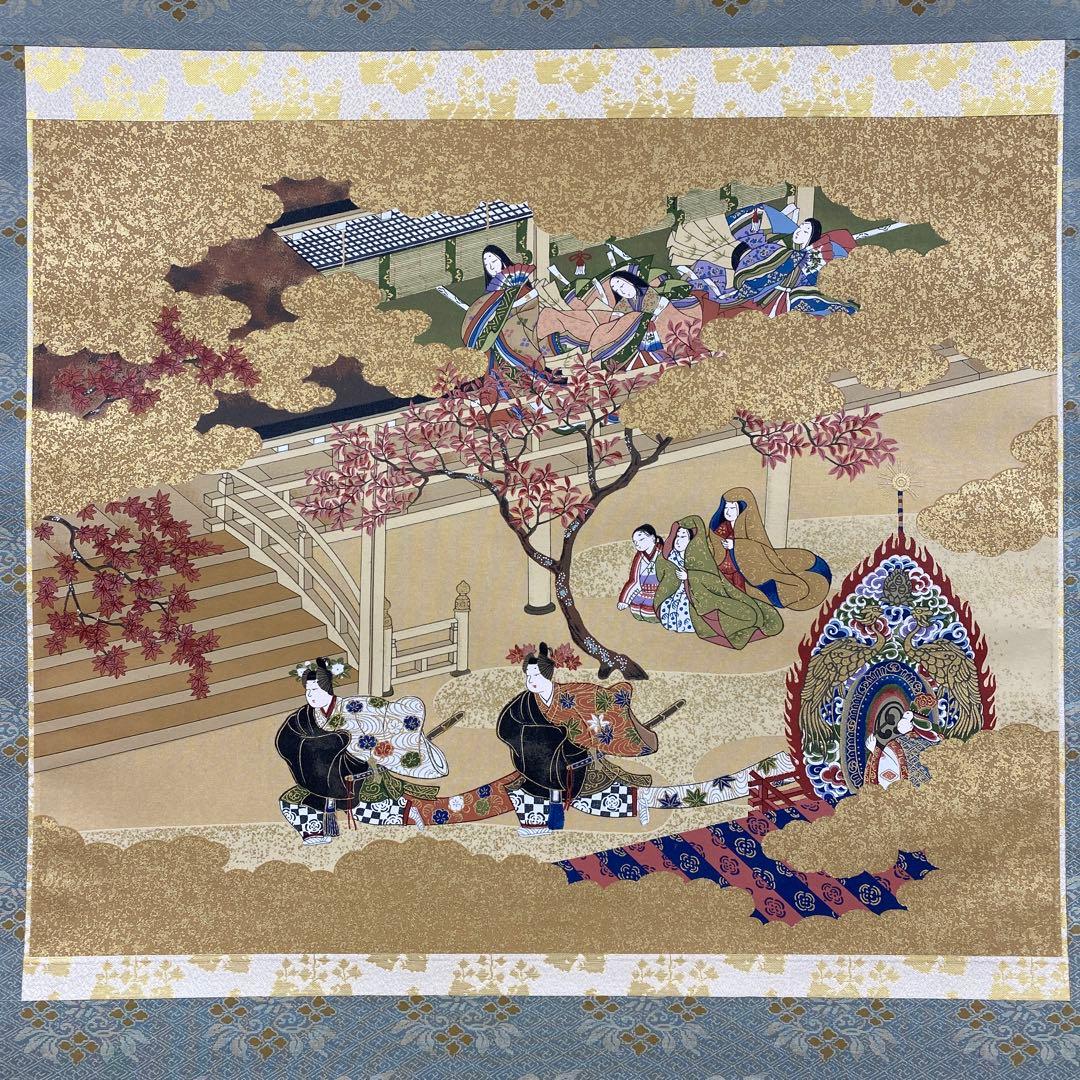 美品 掛け軸 土佐光起 源氏物語図「紅葉賀之図」工芸品 おもてなし