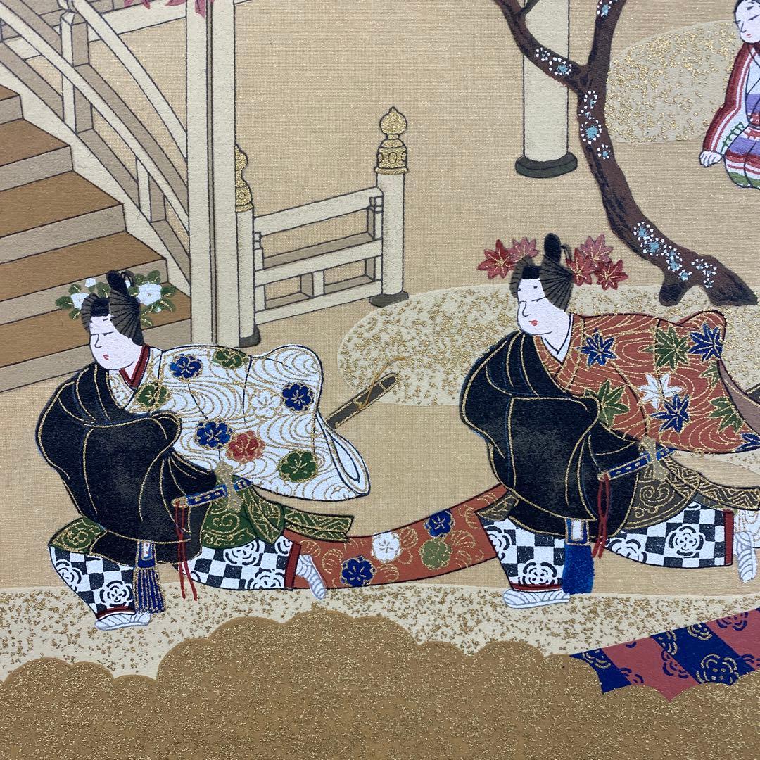 美品 掛け軸 土佐光起 源氏物語図「紅葉賀之図」工芸品 おもてなし