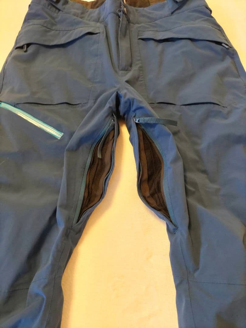 ミレー スキーウエア パンツ ネイビー XL ストラップ