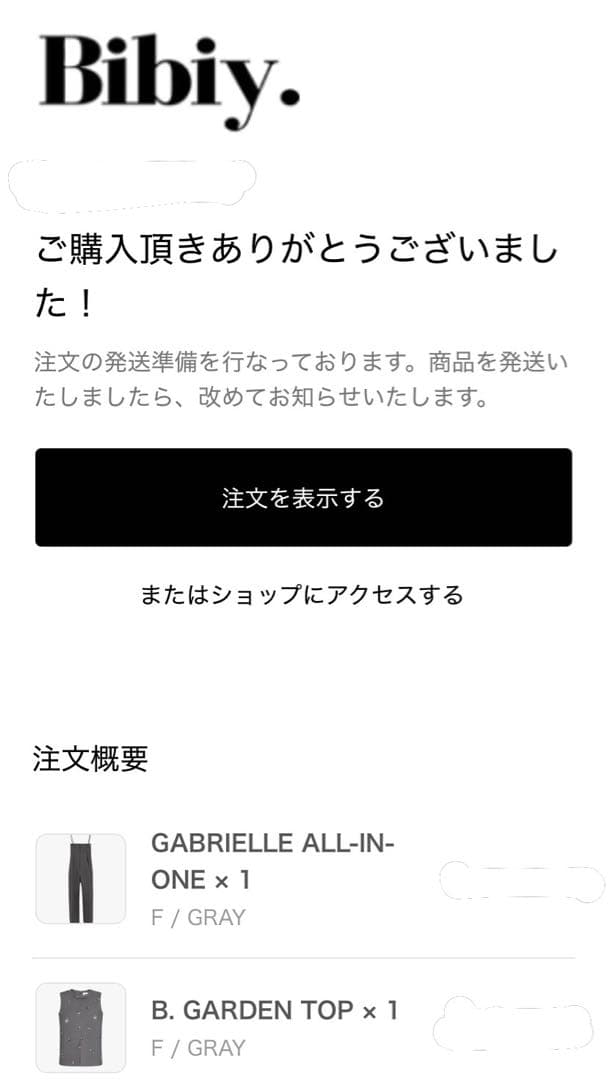 Bibiy. B. GARDEN TOPS 新品