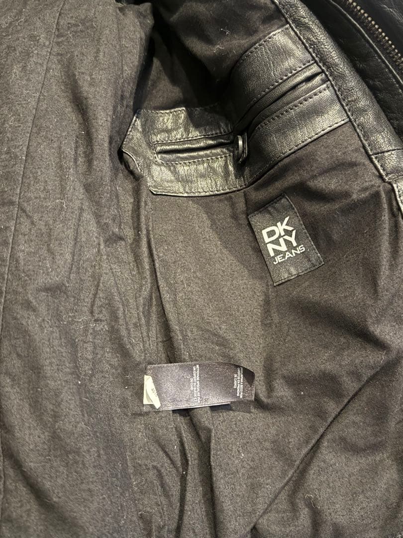 DKNY Jeans ブラック 本革レザージャケット