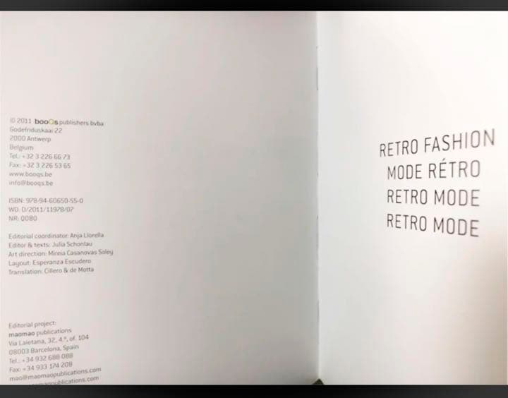 Fashion Design Book 嶋田洋書購入 RETRO FASHION